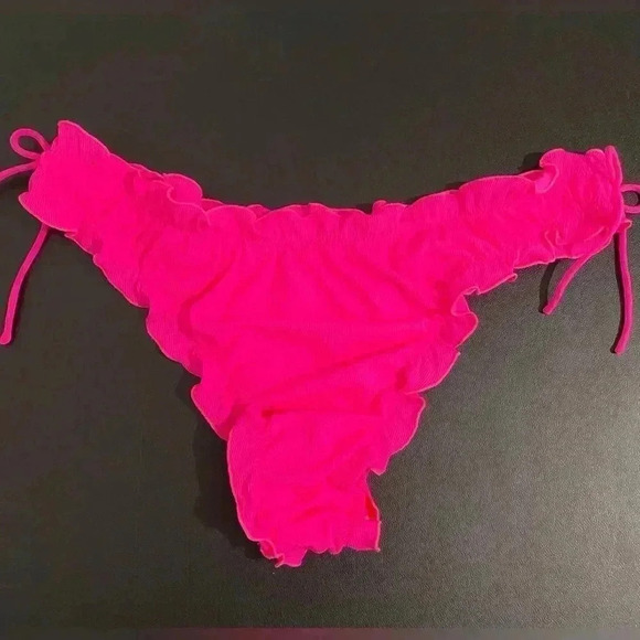 SOLID & STRIPED NWT Bikini Regina Ruffle Frill Bottoms 90s Tie String Cheeky - Picture 11 of 16